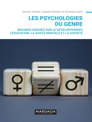 cover image of Les psychologies du genre